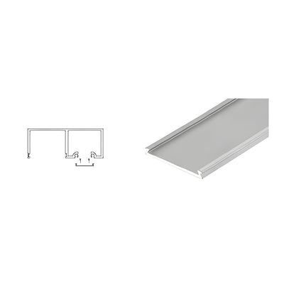 CRL Brushed Stainless Header Snap-In Filler - 120" Length