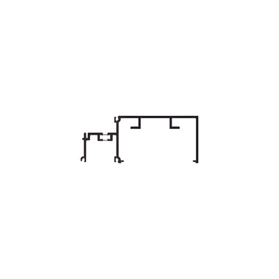 CRL-U.S. Aluminum Horizontal for 1" Glass, Bronze Anodized, 24'-2"