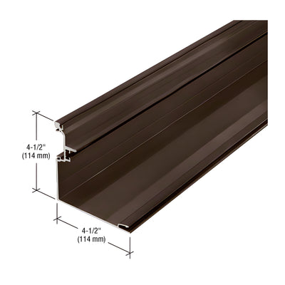CRL-U.S. Aluminum 90 Degree Inside Corner Half - 24'-2", Dark Bronze/Black Anodized Class 1