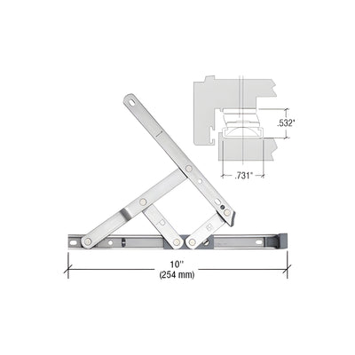 CRL 10" 4-Bar Secure Style Casement Hinge