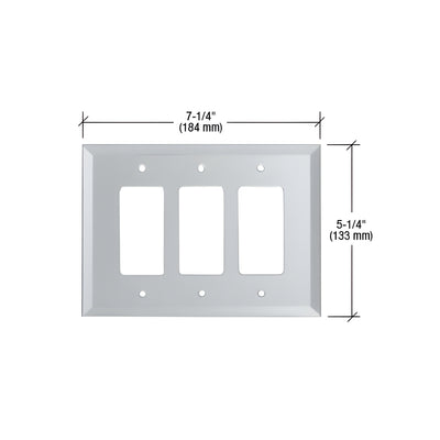 CRL Clear Triple Designer Glass Mirror Plate
