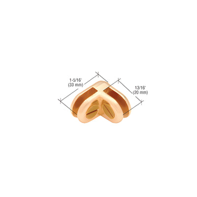 CRL Brass Two-Way 90 Degree Display Connector