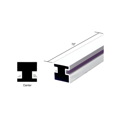CRL Buffed Brite Anodized 72" Center Post Extrusion