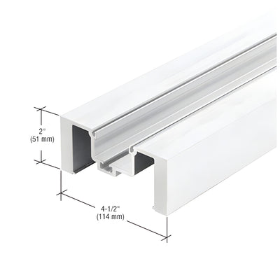 CRL-U.S. Aluminum White KYNAR® Paint Heavy-Duty Vertical Mullion - 14'-6"