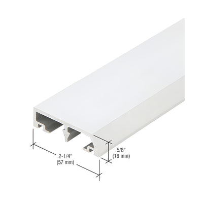 CRL-U.S. Aluminum White KYNAR® Paint Horizontal Face Cap - 24'-2"