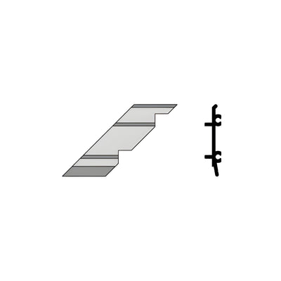 CRL-U.S. Aluminum Left Hand 90º Outside Corner- 4/Pk