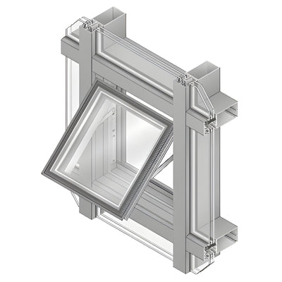 CRL-U.S. Aluminum White KYNAR® Paint 7500 Series Project-Out Bottom Window