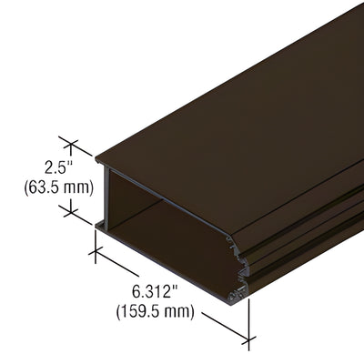 CRL-U.S. Aluminum 90° Outside Corner Mullion StormWall XL Dark Bronze