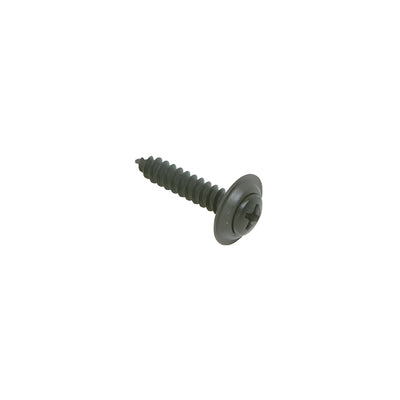 CRL Black 8 x 1-1/4" Oval Head Phillips Sheet Metal Screws with Countersunk Washers