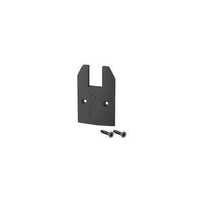 CRL Black Powder Coat Low Profile Tapered Sidelite Rail Cap with Screws
