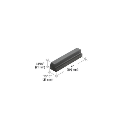 CRL-U.S. Aluminum EPDM Setting Block - 9/16" Glazing - 100/Pk