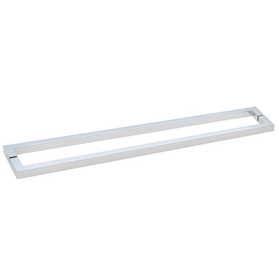 CRL Polished Chrome 24" Square Style Back-to-Back Towel Bar