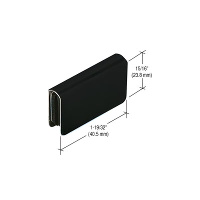 CRL Black Rectangular Strike Plate