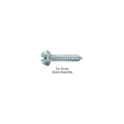 CRL-U.S. Aluminum #10 x 1" Hex Washer Screws - 200/Pk