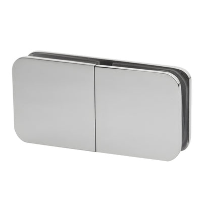 CRL Polished Chrome 180 Degree Traditional Style Split Face and 'Y' Inline Glass-to-Glass Clamp