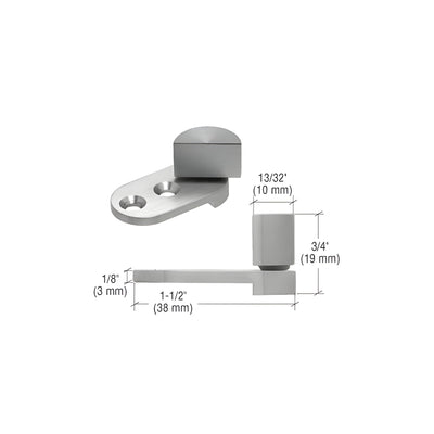 CRL Small Brushed Stainless UV Glass-to-Wood Swing Hinge