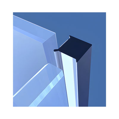 CRL Clear Glass Partition 90 Degree Solid Infill Corner Joint for 12mm Toughened Glass