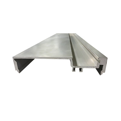 CRL-U.S. Aluminum Clear Anodized Heavy-Duty 6" Male Split Mullion - 24'-2"