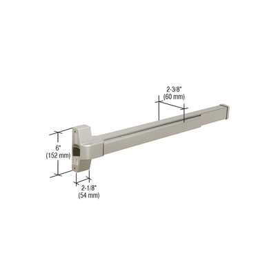 CRL Aluminum Rim Fire Exit Device