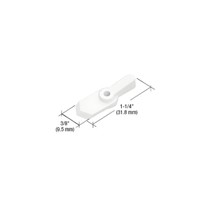 CRL White Pointer Style Screen Swivel Clip - Carded