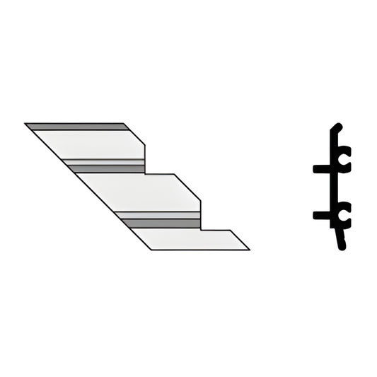 CRL-U.S. Aluminum Left-Hand Inside 90° Corner Anchor Clip, 4-Pack
