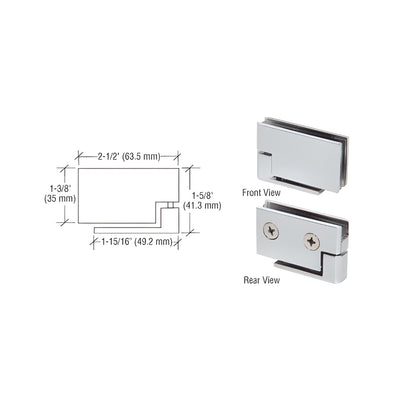 CRL Satin Chrome Surface Mount Cabinet Pivot Hinges