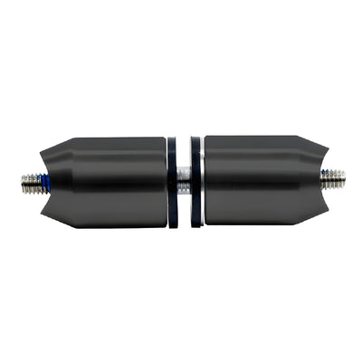 CRL Matte Black Mid-Post for Extra Length Ladder Style Pulls