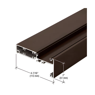 CRL-U.S. Aluminum Interior Glaze Horizontal, Bronze Black Anodized - 24'-2"