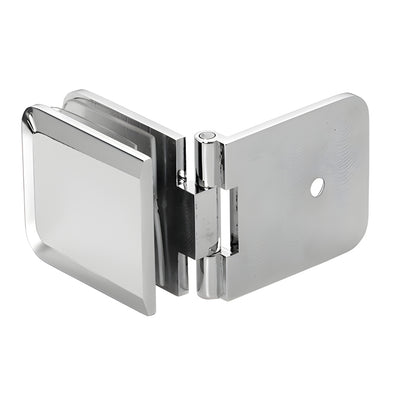 CRL Polished Chrome Adjustable Beveled Wall Mount Glass Clamp