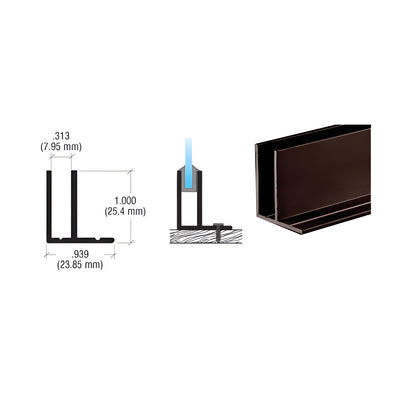 CRL Duranodic Bronze Fixed Glass Frame