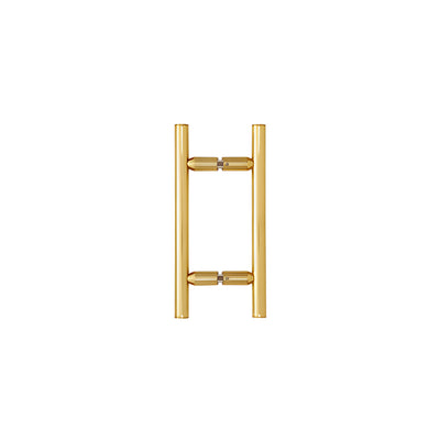 CRL Polished Brass 6" Ladder Style Back-to-Back Pull Handle