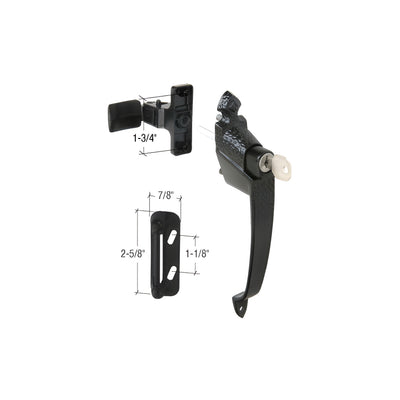 CRL Colonial Screen and Storm Door Push Button Lock with 1-3/4" Screw Holes