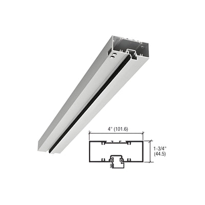 CRL-U.S. Aluminum Bronze Anodized 1-3/4" x 4" 400 Series Right Hand Door Header Prepped for 105 Degree Overhead Concealed Closer