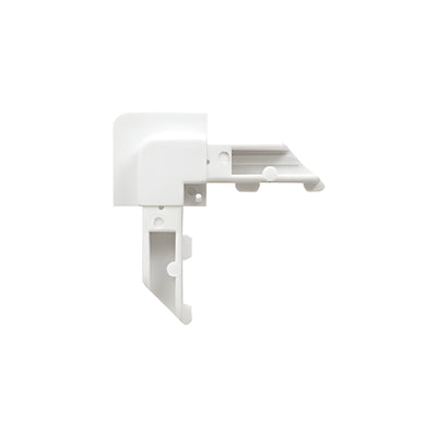 CRL White Square Lip Frame Plastic Corners for WSFL8