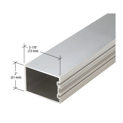 CRL-U.S. Aluminum Clear Anodized 2-7/8" Structural Silicone Glazed Vertical Mullion - 24'-2"