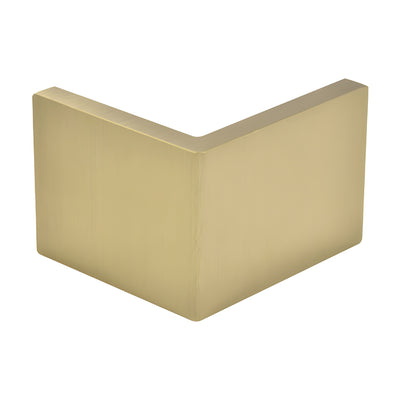 CRL Brushed Bronze Lugano Series Glass-to-Glass Bracket