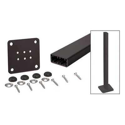 CRL Matte Bronze Trim-Line 36" Surface Mount Post Kit