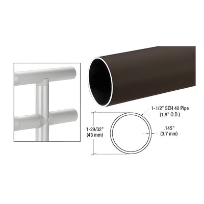 CRL Dark Bronze 1.9" Diameter Hand Railing Tubing