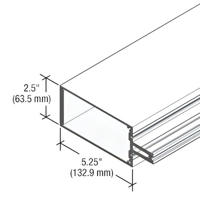 CRL-U.S. Aluminum StormWall XL Replacement KYNAR Vertical Mullion