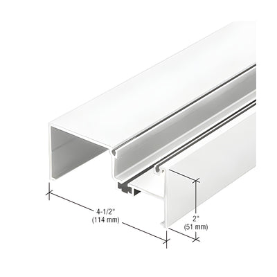 CRL-U.S. Aluminum Open Back Vertical Mullion, Thermally Improved, White KYNAR® Paint - 24'-2"
