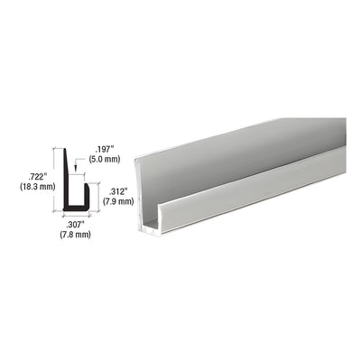 CRL Brite Anodized Aluminum 3/16" J-Channel