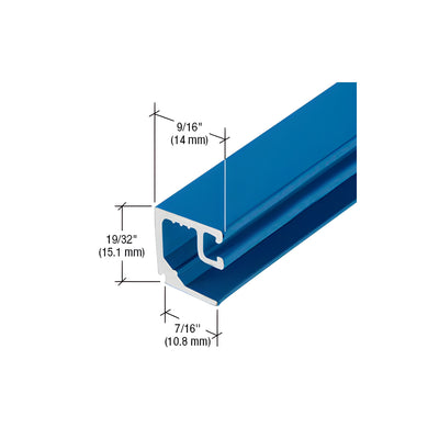 CRL-U.S. Aluminum Door Glass Stop for 1/4" Glass, Custom Paint- 24'-2"