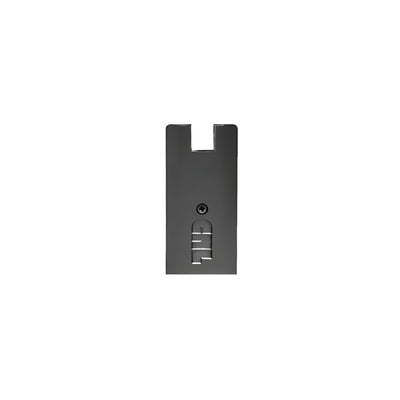 CRL Black Powder Coated End Cap for 4" Square Wedge-Lock® Door Rail
