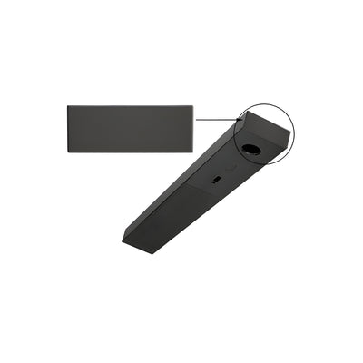 CRL Black Powder Coated End Cap for 1-3/4" x 4-1/2" DCH Header