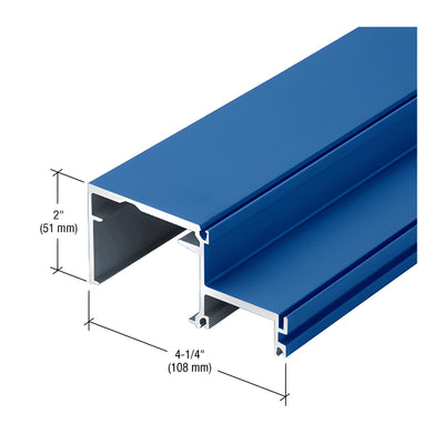 CRL-U.S. Aluminum Custom KYNAR® Paint Horizontal for Outside 1" Glazing - 24'-2"