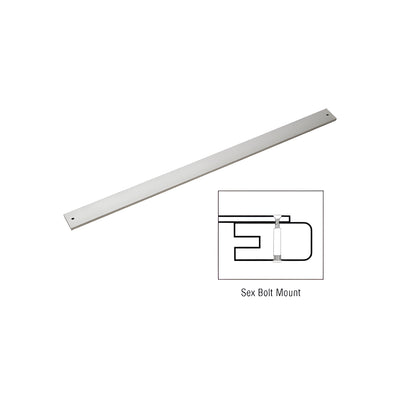 CRL 42" Satin Aluminum Extruded Aluminum Door Bumper Bars