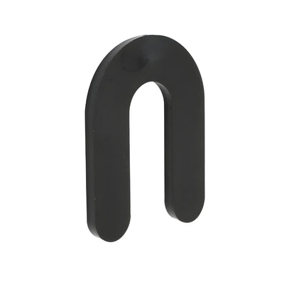 CRL Black 1/4" x 3" Plastic Horseshoe Shims