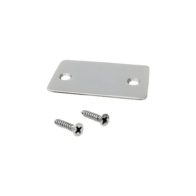 CRL Brushed Stainless End Cap with Screws for Shallow U-Channel