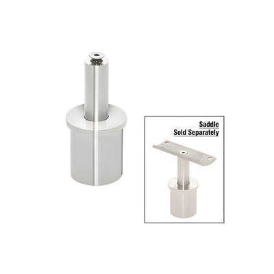 CRL 316 Polished Stainless 1.9" Round Post Vertically Adjustable Post Cap for Saddles