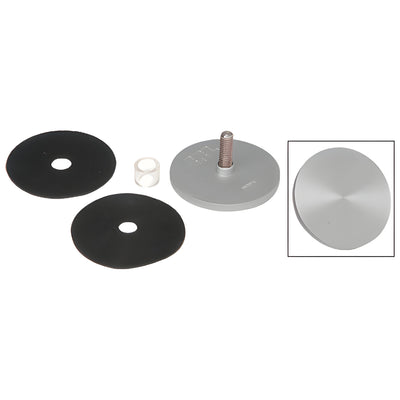 CRL Mill Aluminum Conversion Cap Set for HR2D or HR2S Newport Series Hand Rail Brackets